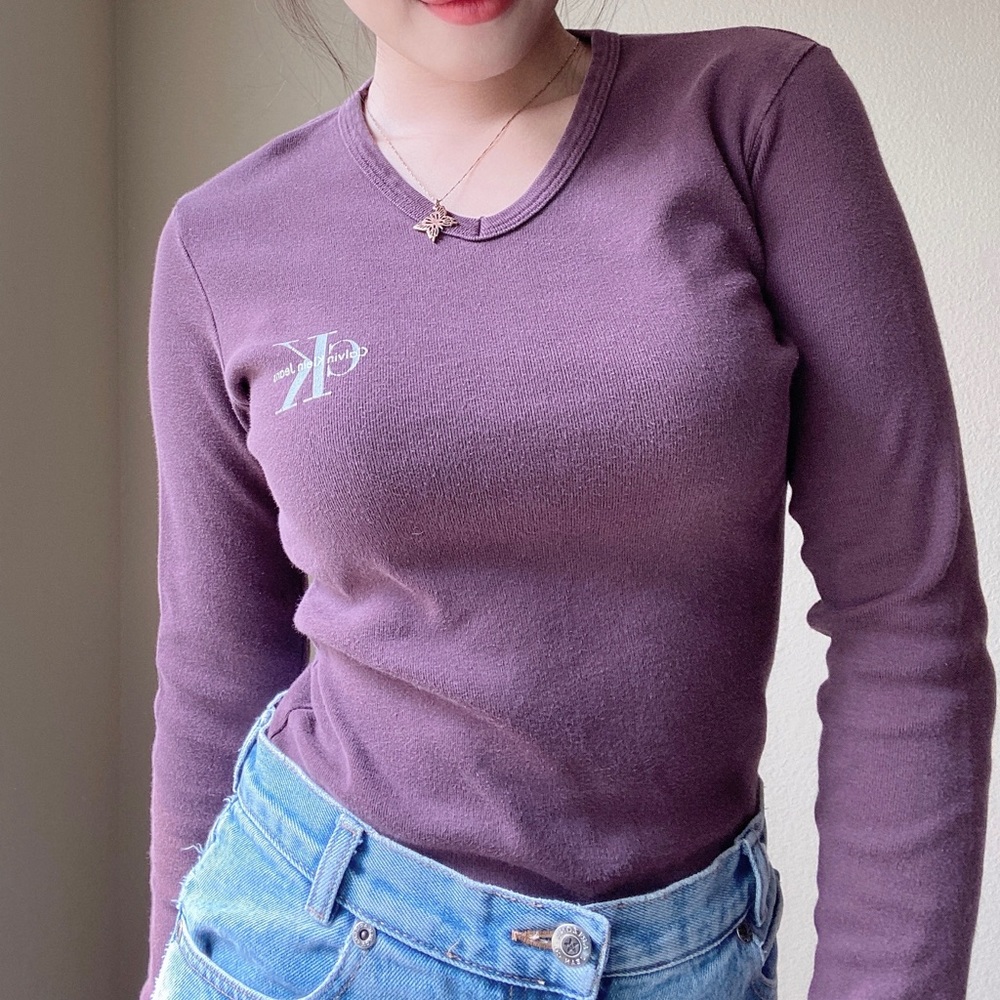 Calvin Klein Purple Long Sleeves